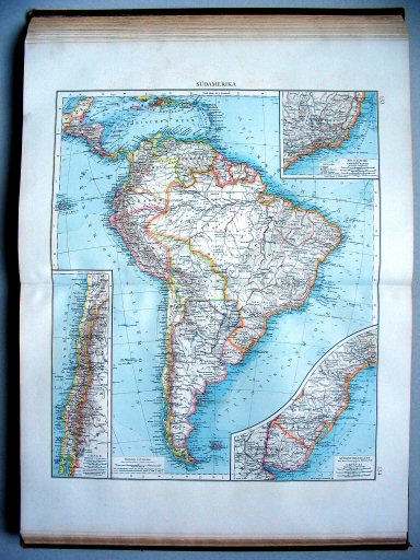 Andrees Handatlas 1896-97
133.134. Südamerika
Zuid-Amerika / South America