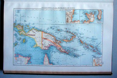 Andrees Handatlas 1896-97
138. Neuguinea und der Bismarckarchipel
Nieuw-Guinea en de Bismarck-archipel
New Guinea and the Bismarck Archipelago