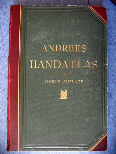 Andrees Handatlas 1899
Voorkant band / Front cover