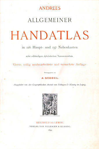 Andrees Handatlas 1899
Titelpagina / Title page