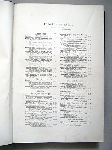Andrees Handatlas 1901
Inhoudsopgave blz. 1 / Table of contents p. 1