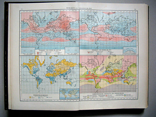 Andrees Handatlas 1899
9.10. Isobaren und Niederschläge
