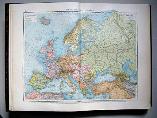 Andrees Handatlas 1899
21.22. Europa, politische Übersicht