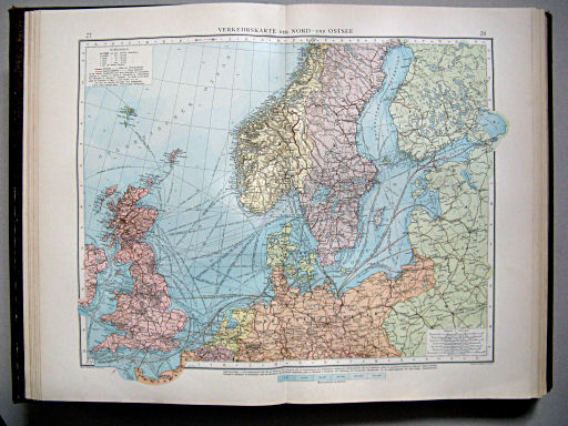 Andrees Handatlas 1899
27.28. Verkehrskarte der Nord- und Ostsee