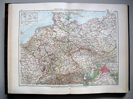 Andrees Handatlas 1899
31.32. Deutsches Reich, Staatenübersicht