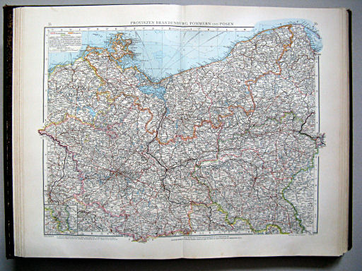 Andrees Handatlas 1899
35.36. Provinzen Brandenburg, Pommern und Posen