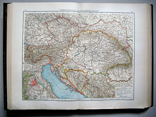 Andrees Handatlas 1899
59.60. Übersichtskarte von Österreich-Ungarn