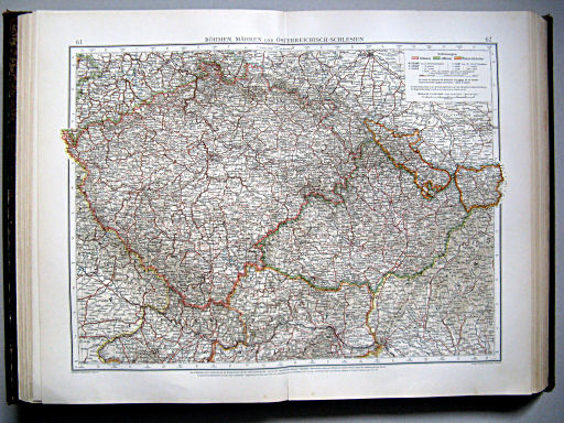 Andrees Handatlas 1899
61.62. Böhmen, Mähren und Österreichisch-Schlesien