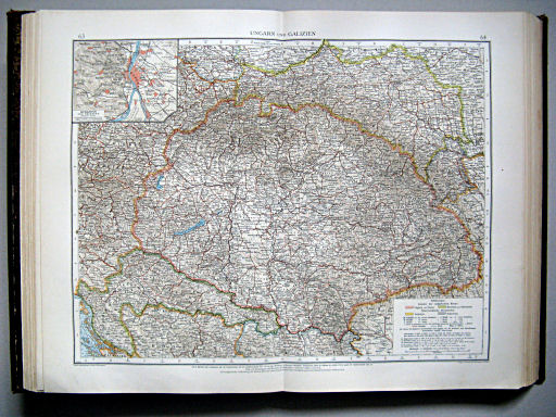 Andrees Handatlas 1899
63.64. Ungarn und Galizien