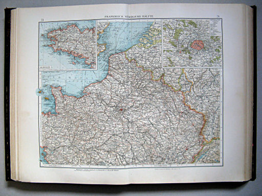 Andrees Handatlas 1899
73.74. Frankreich, nördliche Hälfte