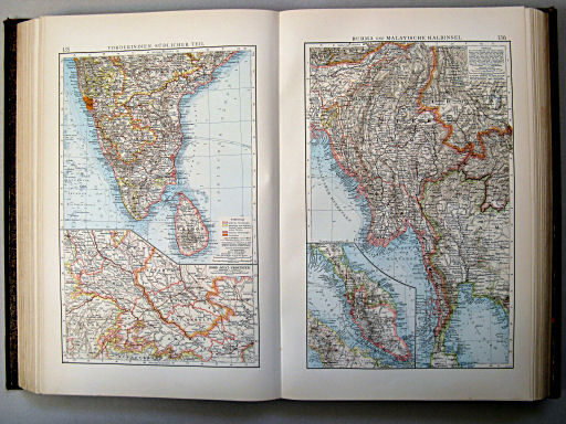 Andrees Handatlas 1899
135. Vorderindien, südlicher Teil
136. Burma und malayische Halbinsel