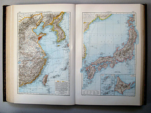 Andrees Handatlas 1899
141. Ostchina und Korea   142. Japan