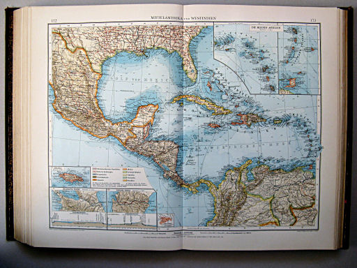 Andrees Handatlas 1899
172.173. Mittelamerika und Westindien