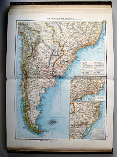 Andrees Handatlas 1899
178.179. Südamerika, südliche Hälfte