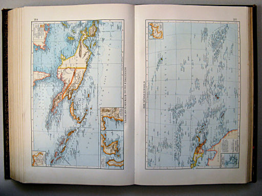 Andrees Handatlas 1899
184. Neuguinea und der Bismarckarchipel&nbsp;&nbsp; 185. Die Südseeinseln