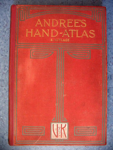 Andrees Handatlas 1903
Voorkant band / Front cover