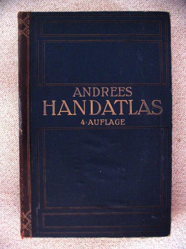 Andrees Handatlas 1904
Voorkant band / Front cover