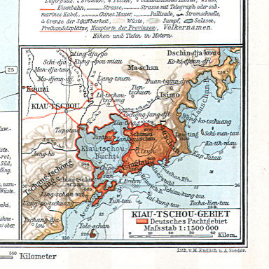 Andrees Handatlas 1904
139.140.a. Kiau-Tschou-Gebiet