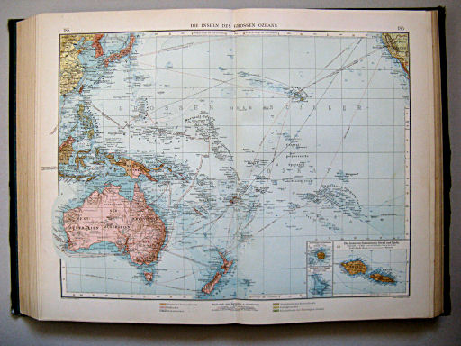 Andrees Handatlas 1904
185.186. Die Inseln des Grossen Ozeans