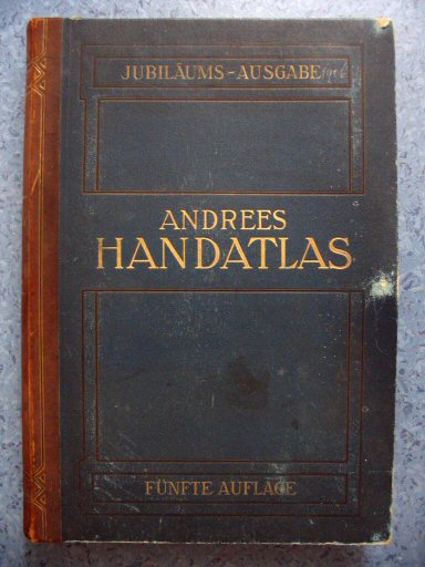 Andrees Handatlas 1906
Voorkant kaartendoos