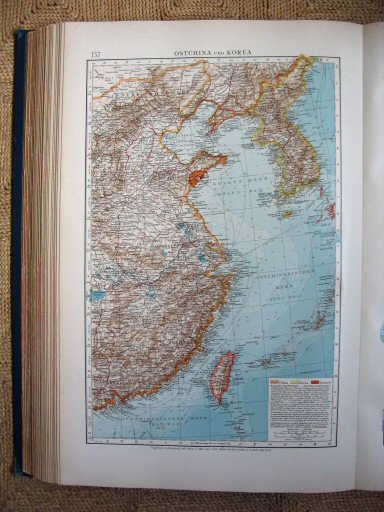 Andrees Handatlas 1906
Oost-China en Korea (kaart 157)