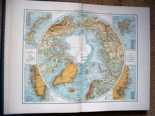 Andrees Handatlas 1907
Noordpoolgebied (kaart 5.6)