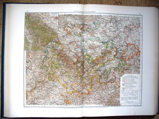 Andrees Handatlas 1907
Thüringen (kaart 51.52)