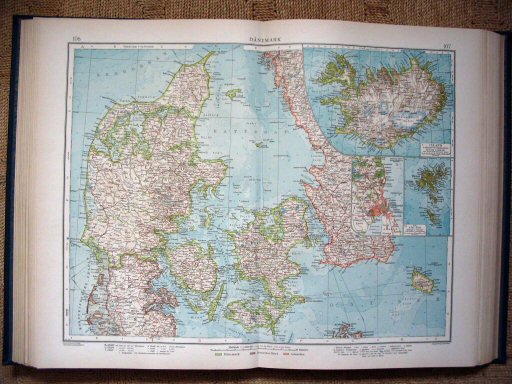 Andrees Handatlas 1907
Denemarken (kaart 106.107)
