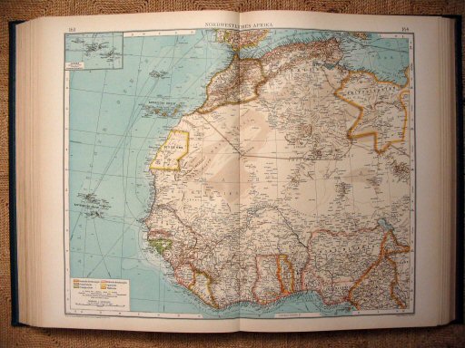 Andrees Handatlas 1907
Noordwest-Afrika (kaart 163.164)