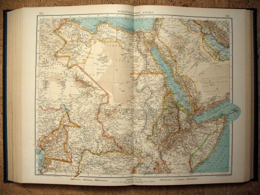 Andrees Handatlas 1907
Noordoost-Afrika (kaart 165.166)
