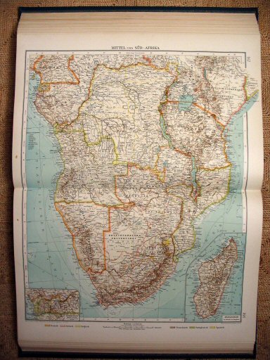 Andrees Handatlas 1907
Zuid-Afrika (kaart 167.168)