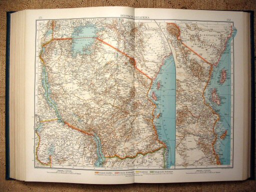 Andrees Handatlas 1907
Duits Oost-Afrika (kaart 171.172)