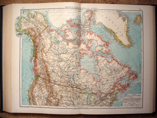 Andrees Handatlas 1907
Brits Noord-Amerika (kaart 179.180)
