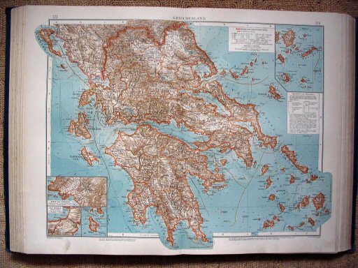 Andrees Handatlas 1913
Griekenland (kaart 123.124)