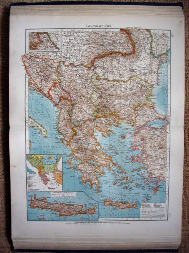 Andrees Handatlas 1913
Balkan (kaart 125.126)