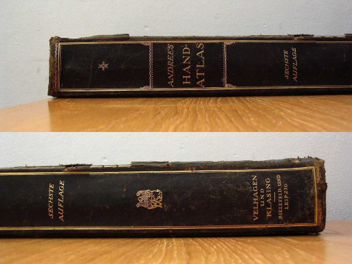 Andrees Handatlas 1914
Rug atlasband
