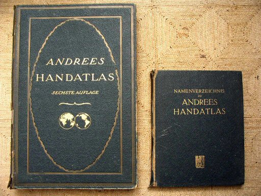 Andrees Handatlas 1914
Atlas en register