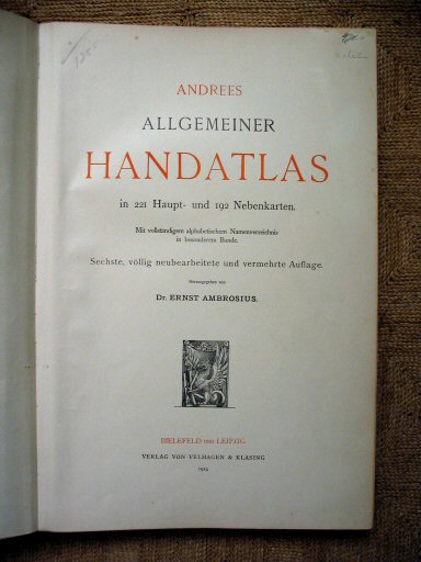 Andrees Handatlas 1914
Titelpagina atlas