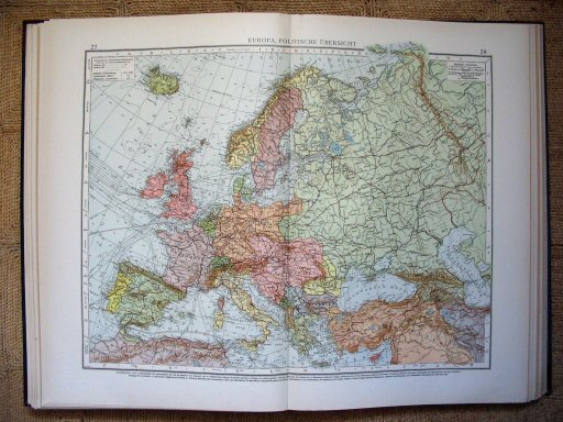 Andrees Handatlas 1914
Europa, staatkundig (kaart 27.28)