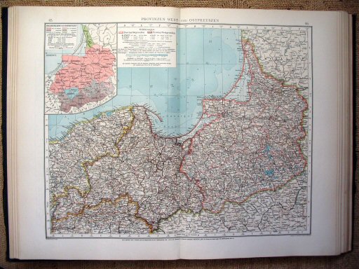 Andrees Handatlas 1914
West- en Oost-Pruisen (kaart 45.46)