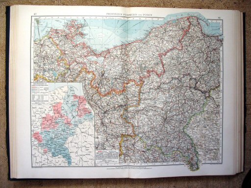 Andrees Handatlas 1914
Pommeren en Posen (kaart 47.48)