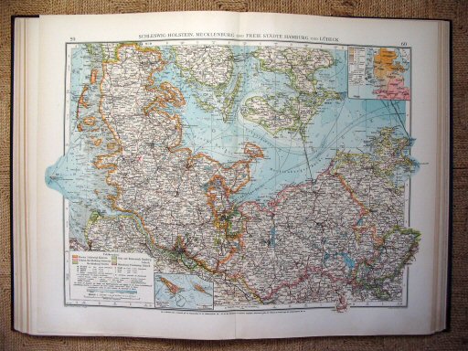 Andrees Handatlas 1914
Noord-Duitsland (kaart 59.60)