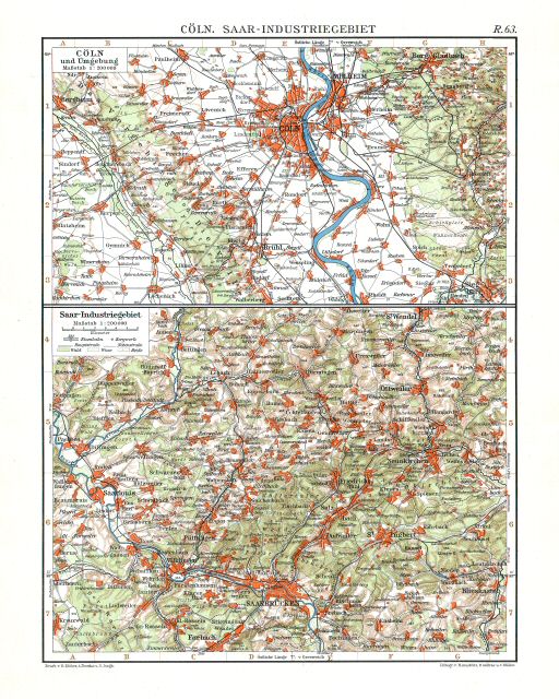 Andrees Handatlas 1914
Keulen, Saarbrücken (kaart R.63)