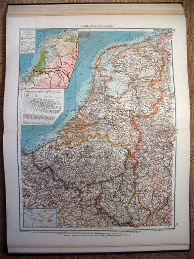 Andrees Handatlas 1914
Nederland, België (kaart 85.86)