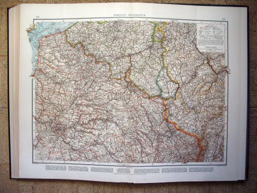 Andrees Handatlas 1914
Noordoost-Frankrijk (kaart 89.90)