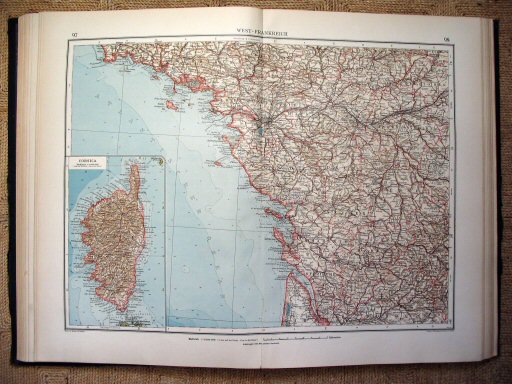 Andrees Handatlas 1914
West-Frankrijk (kaart 97.98)