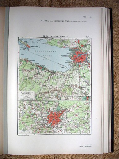 Andrees Handatlas 1914
St. Petersburg, Moskou (kaart R.144)