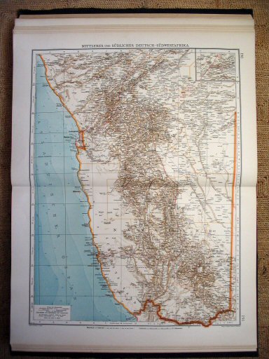 Andrees Handatlas 1914
Duits Zuidwest-Afrika (kaart 190.191)