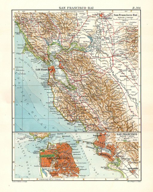 Andrees Handatlas 1914
San Francisco (kaart R.204)