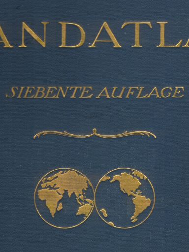 Andrees Handatlas 1921
Detail voorkant atlasband